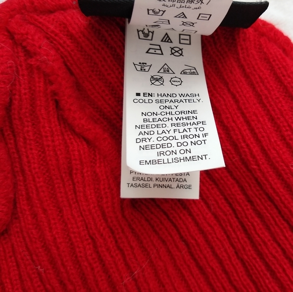 Men's Kansas City Chiefs New Era Fanatics Red Logo Cuffed Knit Hat Beanie - Picture 5 of 7